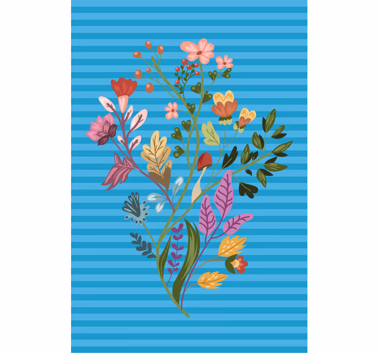 플로럴 블라인드 식물arrangement - TenStickers