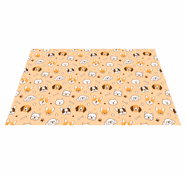 어린 이용 식탁보 귀여운 동물 얼굴 - TenStickers