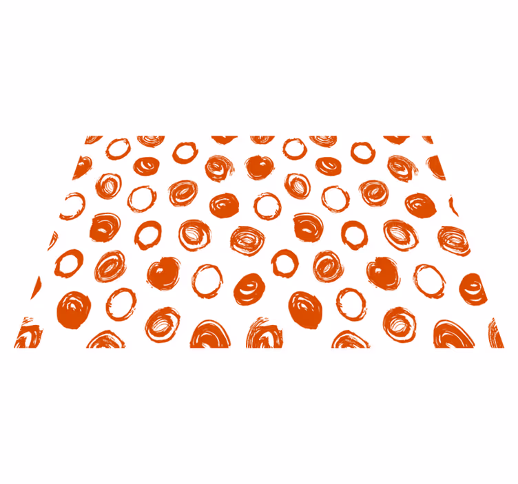 질감이 있는 식탁보 원형 붓터치 패턴 - TenStickers