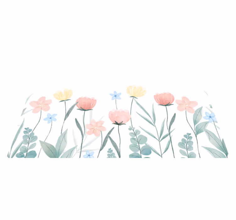 벽난로 카프리초소 꽃색깔 화려한 장식 - TenStickers