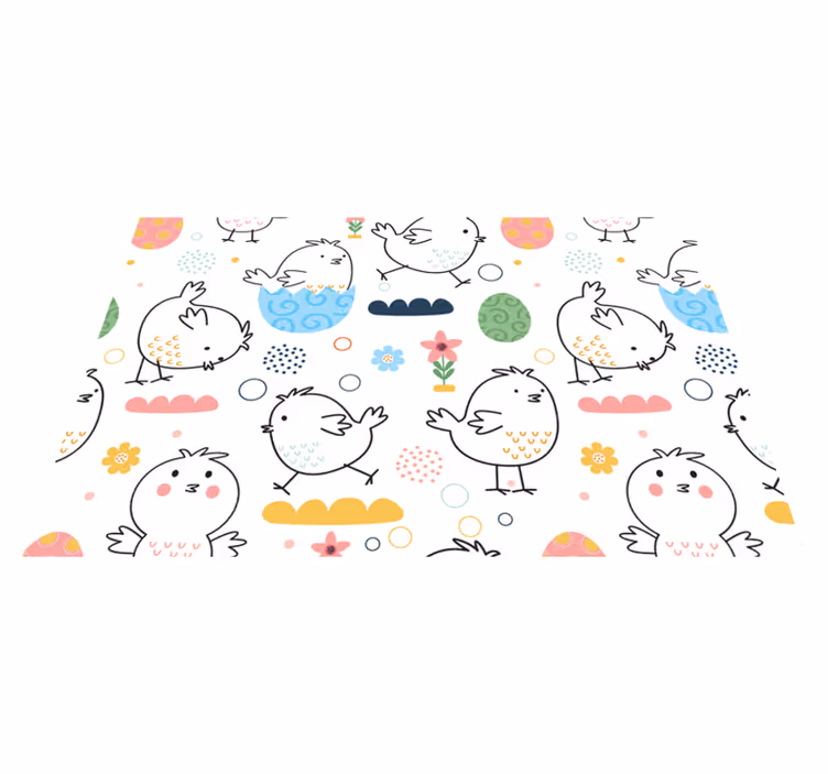 어린 이용 식탁보 귀여운 새 패턴 - TenStickers
