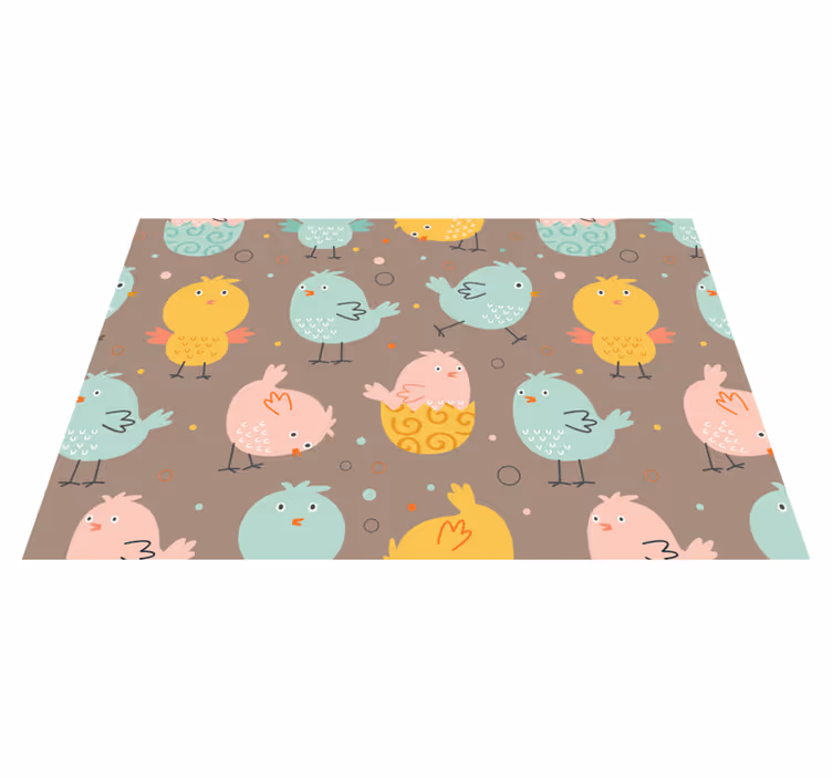 어린 이용 식탁보 - 생동감 넘치는 새 모티프 - TenStickers