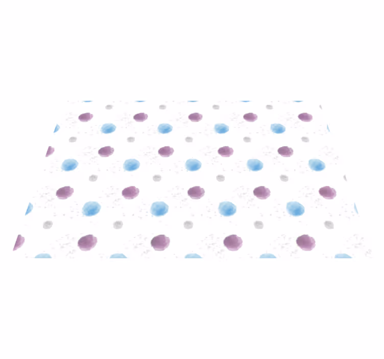 질감이 있는 식탁보 다채로운 점무늬 원형 - TenStickers