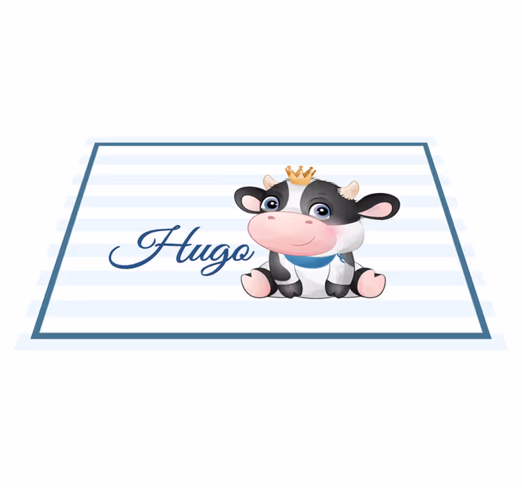 어린 이용 식탁보 소 cow 캐릭터 일러스트 - TenStickers