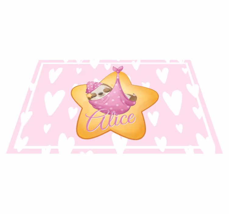 어린 이용 식탁보 별 속의 나무늘보 - TenStickers