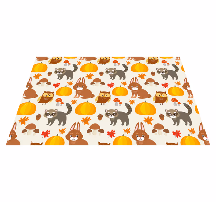 어린 이용 식탁보 사랑스러운 동물 친구들 - TenStickers