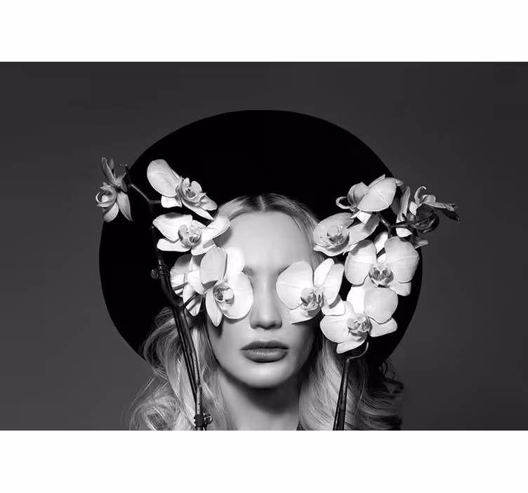 꽃 벽 벽화 난초의 우아함 - TenStickers