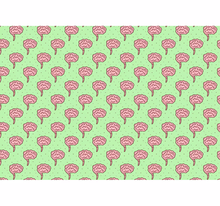 다른 꽃 벽 벽화 양식화된 뇌 꽃 - TenStickers