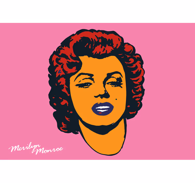 Murales para personas 마릴린 먼로 초상화 - TenStickers