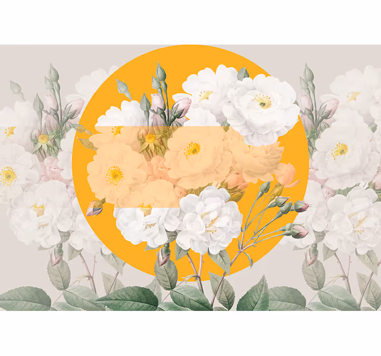 꽃 벽 벽화 번창하는 꽃 조화 - TenStickers