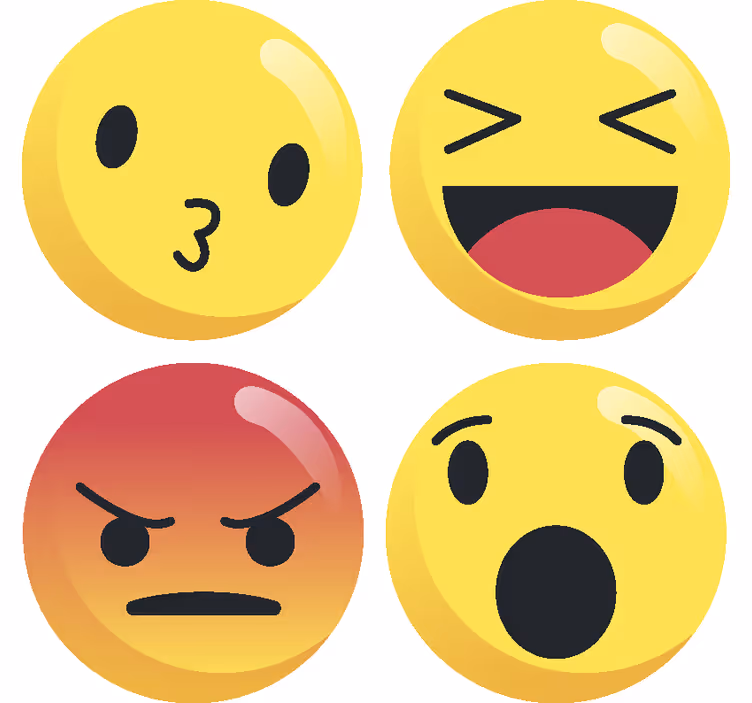 이모티콘 괴짜 음료 코스터 - TenStickers