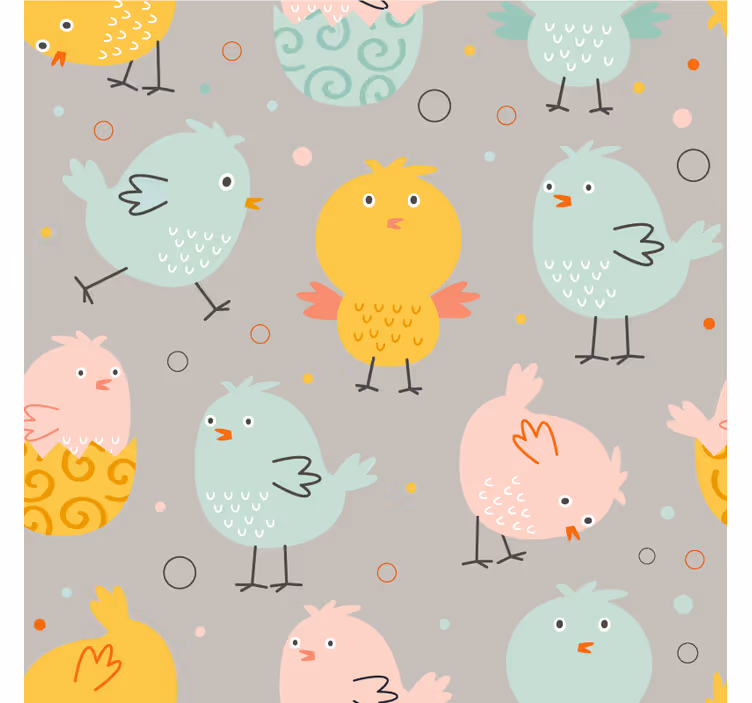 기발한 컵 받침 기발한 색색의 새들 - TenStickers