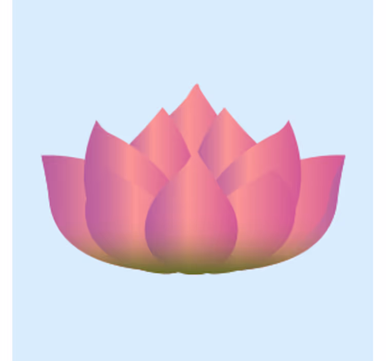 기발한 컵 받침 연꽃이 피어나는 모습 - TenStickers