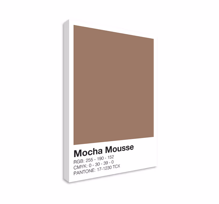 현대 회화 mocha 색 구성 - TenStickers