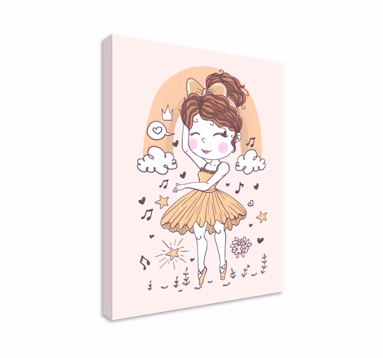 어린이를 위한 그림 발레리나의 기쁨 - TenStickers