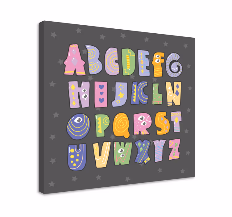 Abc 표와 문자 재미있는 알파벳 문자 - TenStickers