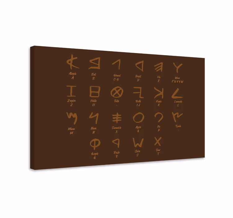 Abc 표와 문자 상징 문자 세트 - TenStickers