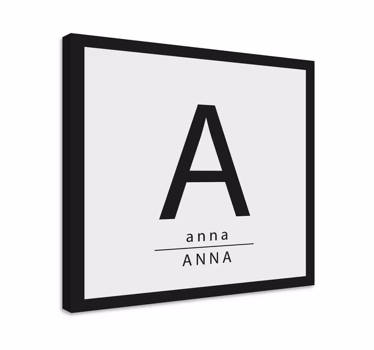 Abc 표와 문자 맞춤 이니셜 디스플레이 - TenStickers