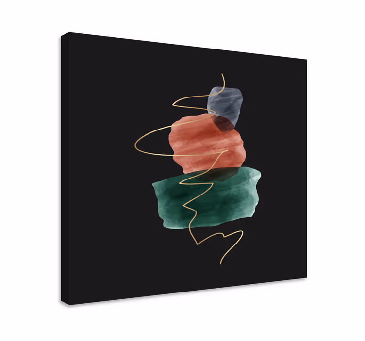 현대 회화 추상 석재 형태 - TenStickers