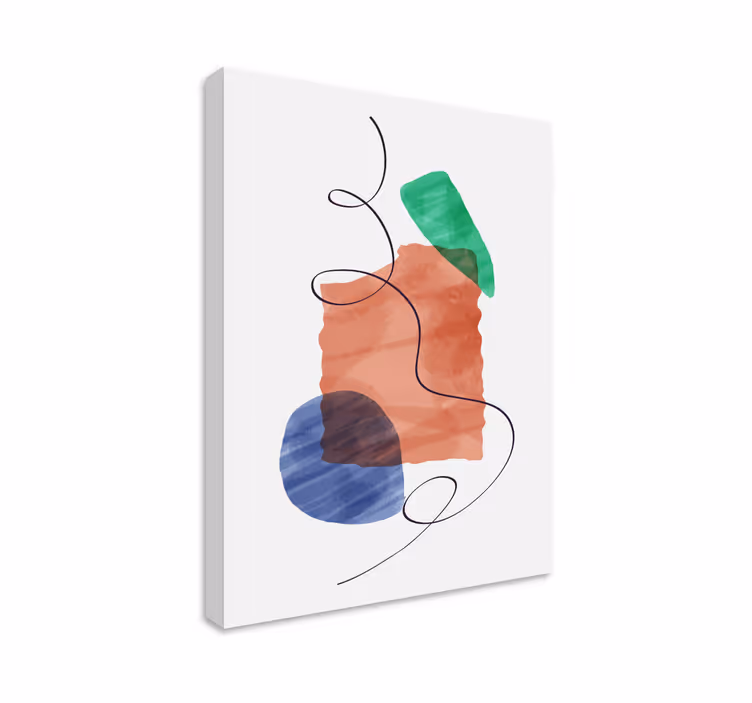 현대 회화 추상 형태 배치 - TenStickers