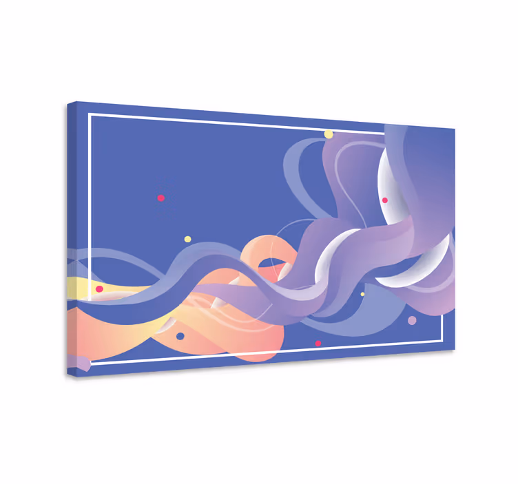 현대 회화 흐르는 추상 형태 - TenStickers