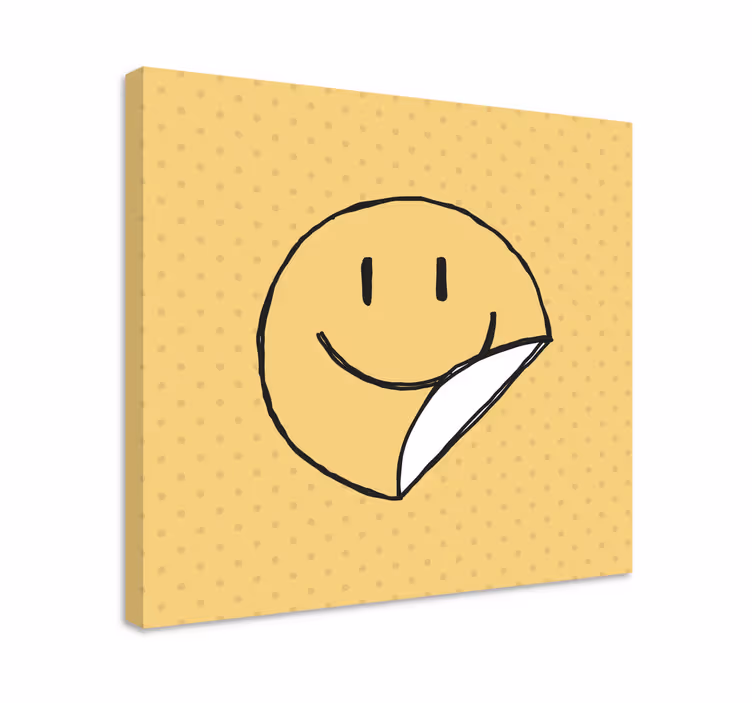 Abc 표와 문자 스마일리 얼굴 이모티콘 - TenStickers