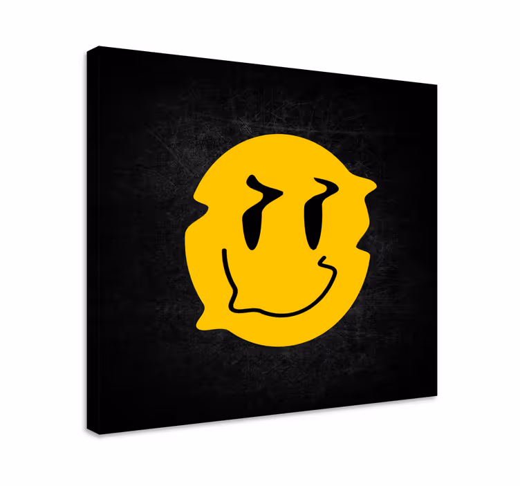다른 텍스트가 있는 표 즐거운 미소 짓는 얼굴 - TenStickers