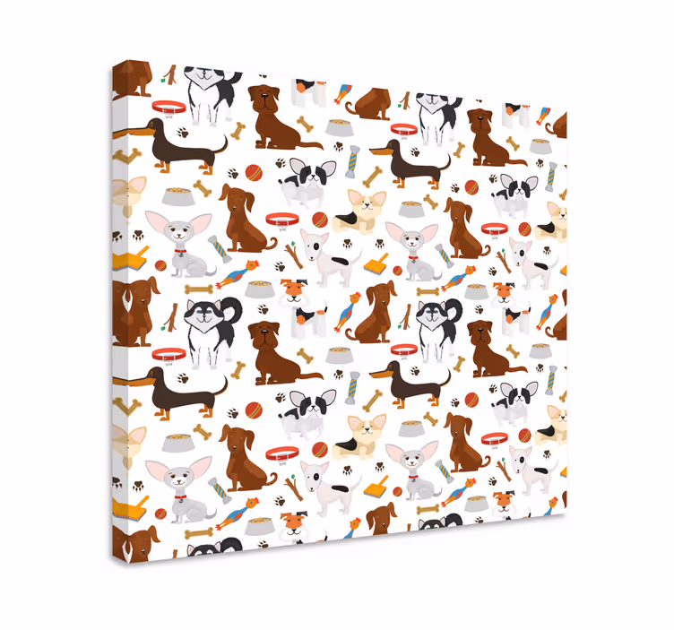강아지와 함께 찍은 사진 장난기 가득한 강아지 조합 - TenStickers