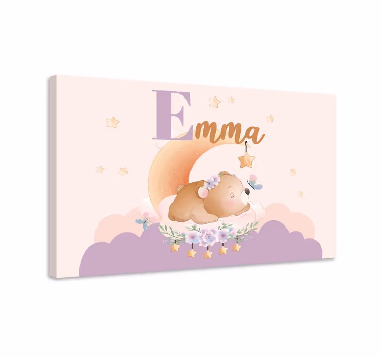 양식이 있는 테이블 아기 곰의 꿈 - TenStickers