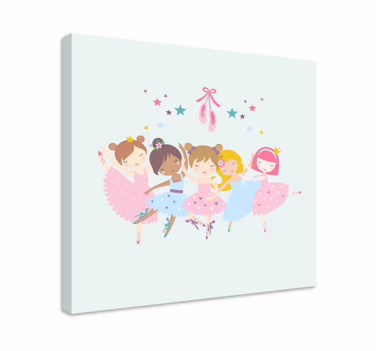 발레 별 그림 보육 캔버스 - TenStickers
