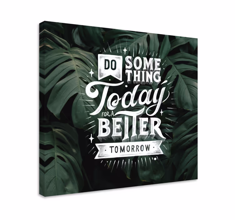쉼표가 반전된 상자 내일의 동기부여 메시지 - TenStickers
