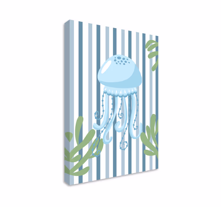 현대 회화 스타일리시 해파리 디자인 - TenStickers