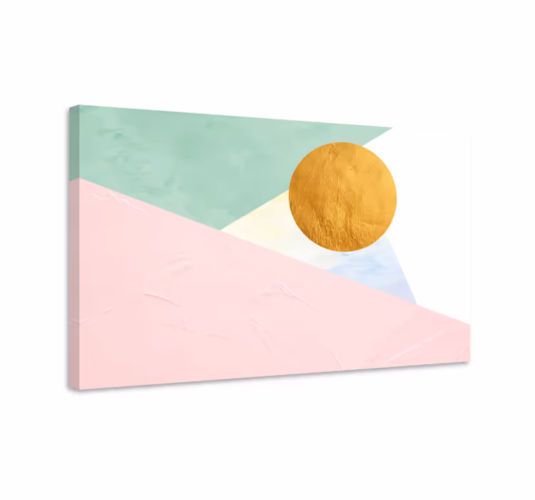 현대 회화 기하학적 태양 원형 - TenStickers