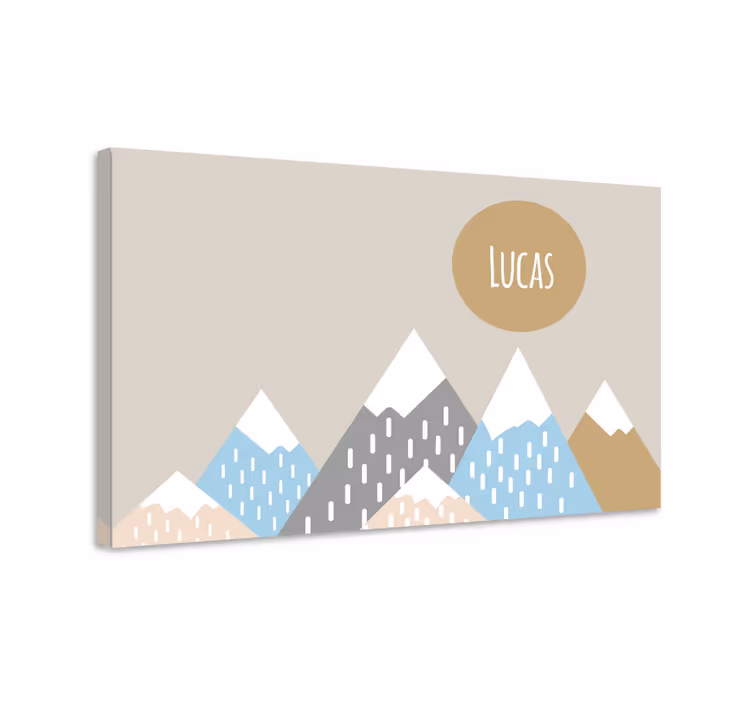 "boho"산 일러스트 보육 캔버스 - TenStickers