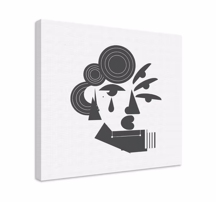 현대 회화 추상 인물 초상화 - TenStickers