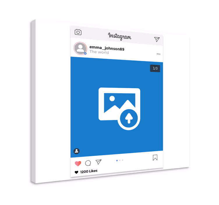 사용자 지정 가능한 프레임 인스타그램 화면 - TenStickers