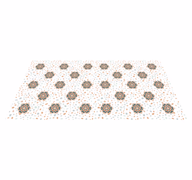 비닐 카펫 기타 텍스처 화이트 모자이크 - TenStickers