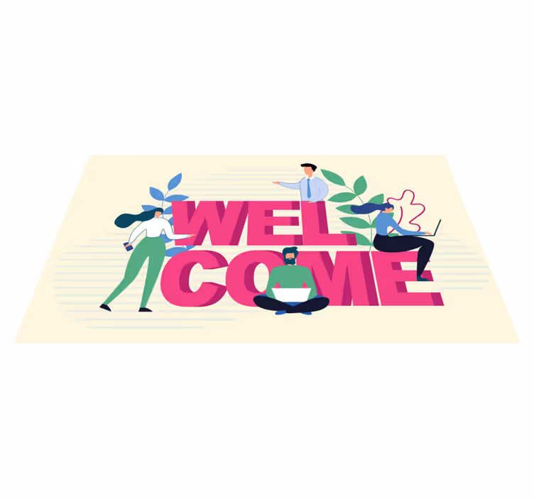 침입 비닐 카펫 전문 환영 - TenStickers