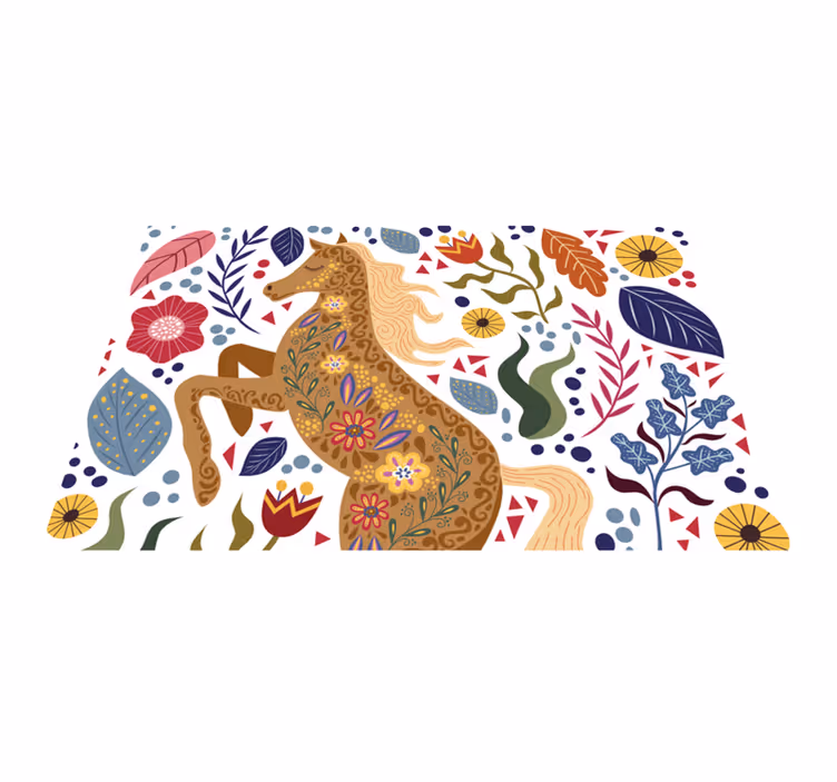 비닐 카펫 동물 장엄한 말 예술 작품 - TenStickers