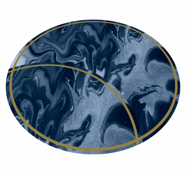 비닐 카펫 정리 추상 대리석 원형 디자인 - TenStickers