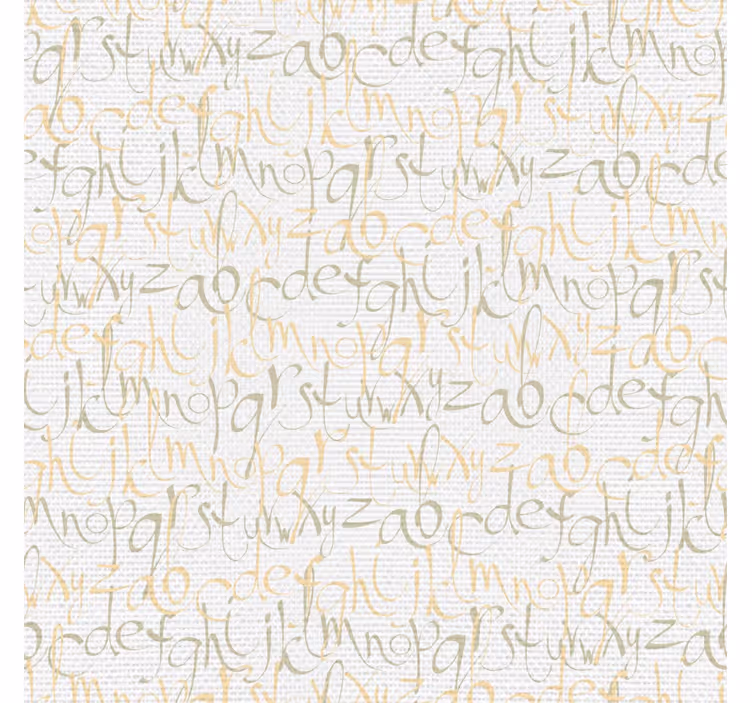문자가 새겨진 벽지 도시 빈티지 편지 - TenStickers