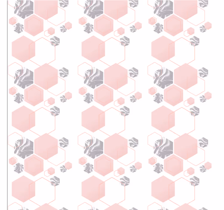 기하학적 벽지 벌집 패턴 디자인 - TenStickers