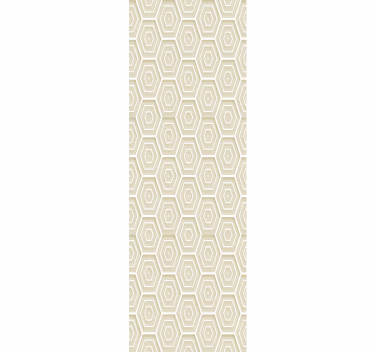 기하학적 벽지 육각형 구조 - TenStickers