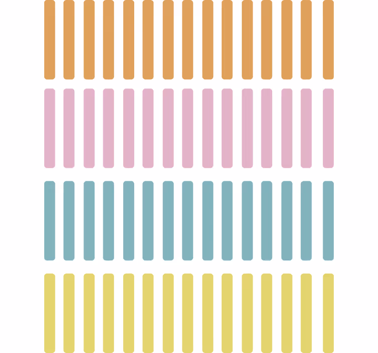 기하학적 벽지 색색의 풍선 조각 - TenStickers
