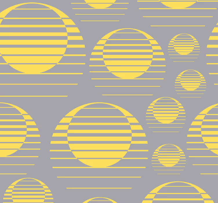기하학적 벽지 점 패턴 - TenStickers