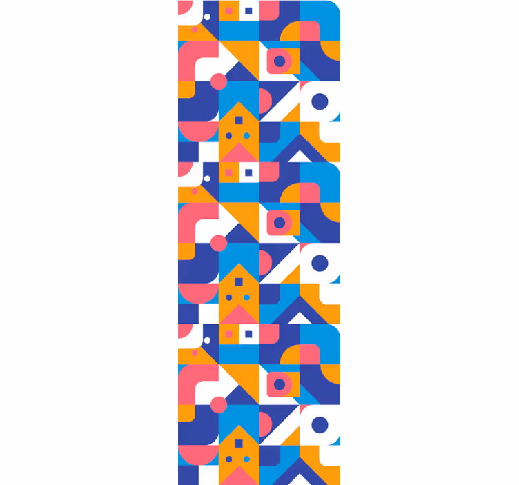 기하학적 벽지 기하학적 추상화 - TenStickers
