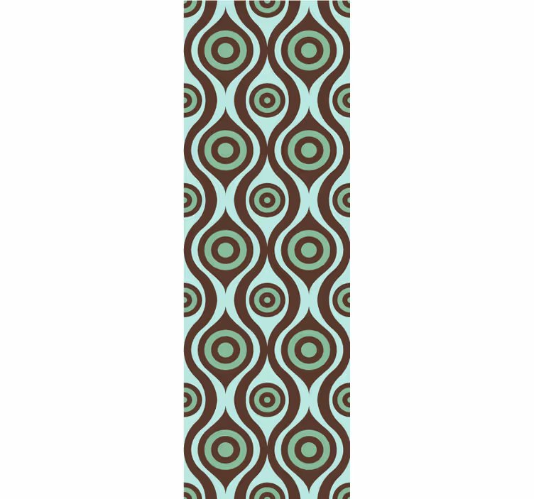 기하학적 벽지 원형 패턴 - TenStickers