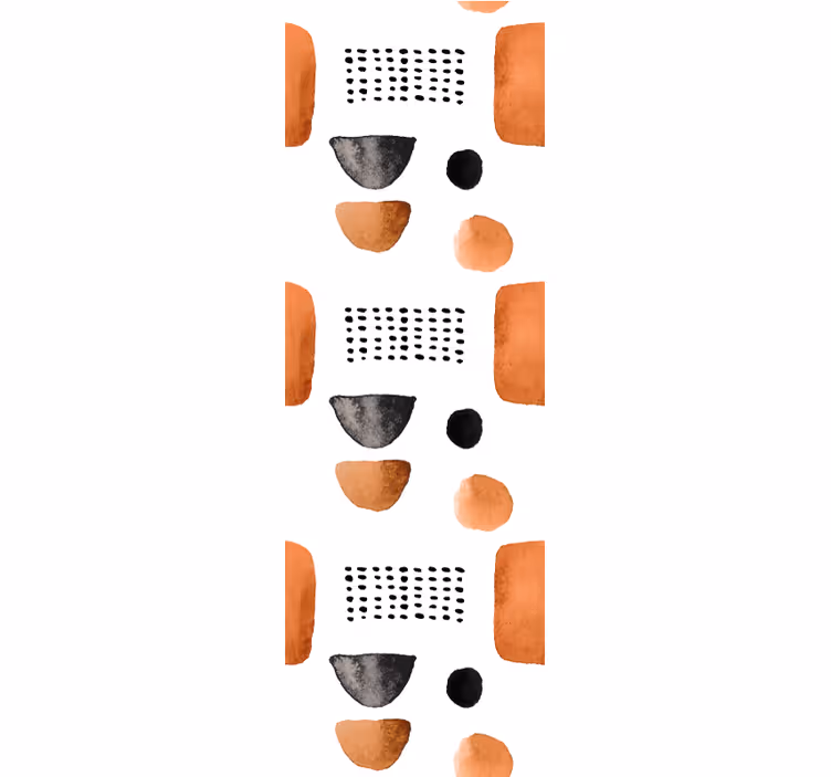 기하학적 벽지 현대적 형태 패턴 - TenStickers
