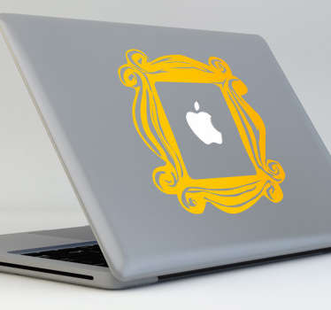 친구 프레임 macboock 스티커