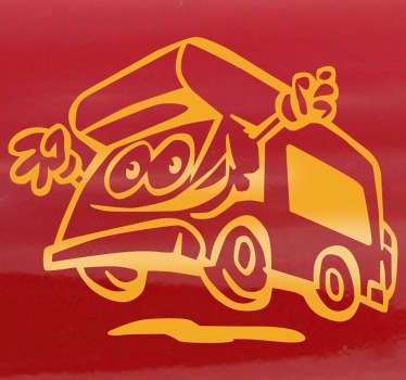 행복한 캐러밴 장식 데칼